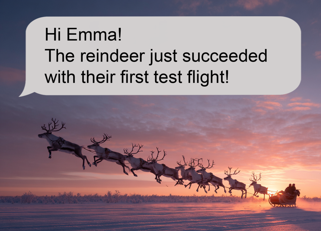 Personalized Daily Texts from Santa Claus – 25 Days of Christmas Magic