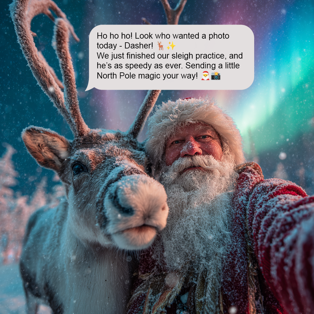 Personalized Daily Texts from Santa Claus – 25 Days of Christmas Magic